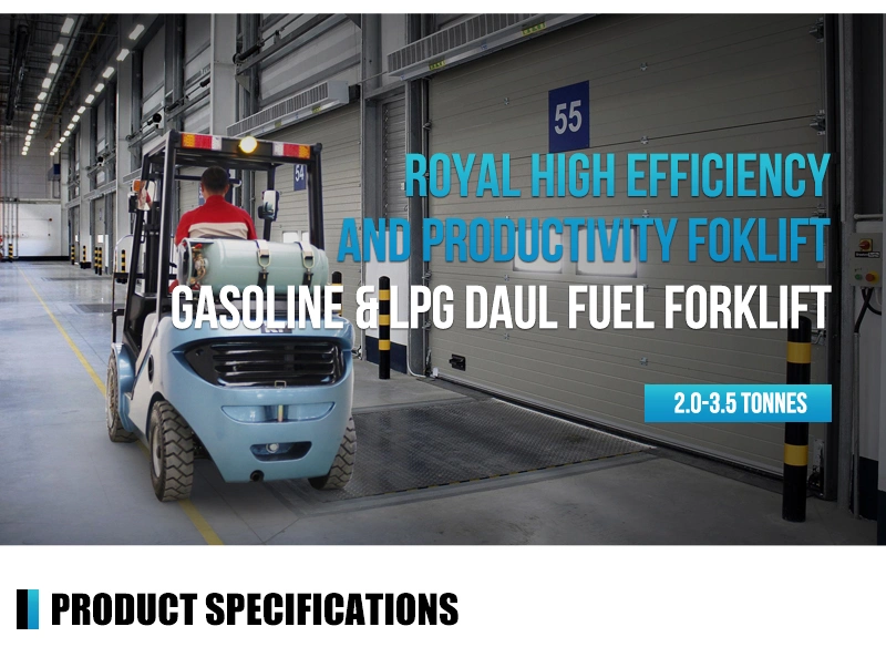 Royal 2000kg Loading Capacity LPG Gasoline Forklift Trucks