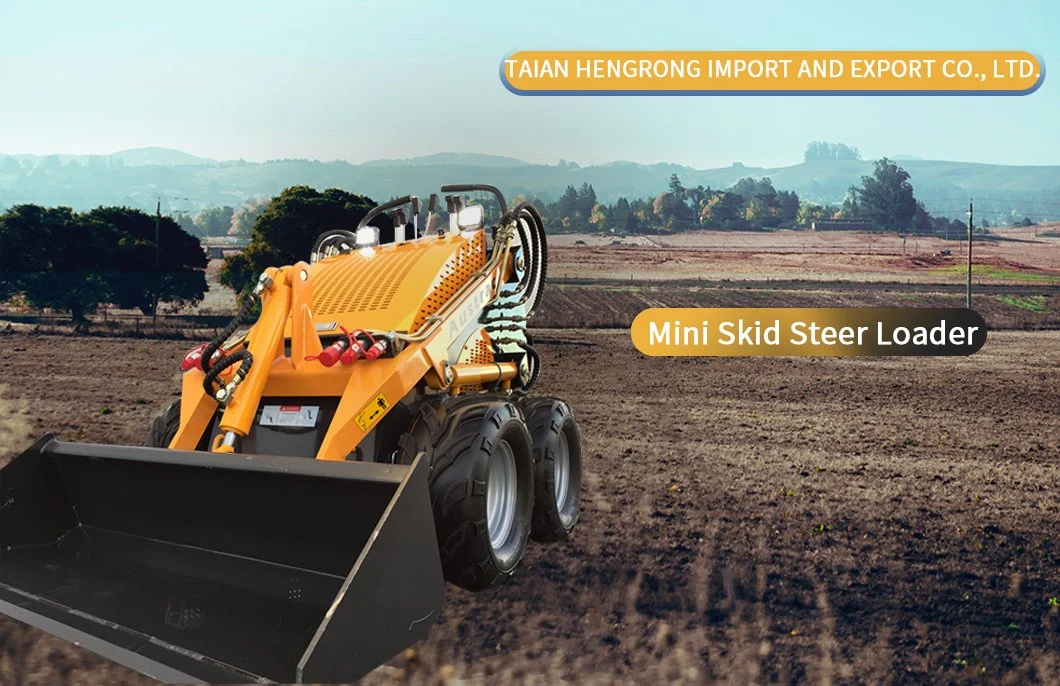 High Loading Mini Skid Steer Wholesale Hr300 Cat Small Wheel Loader Attachments Manufacturer