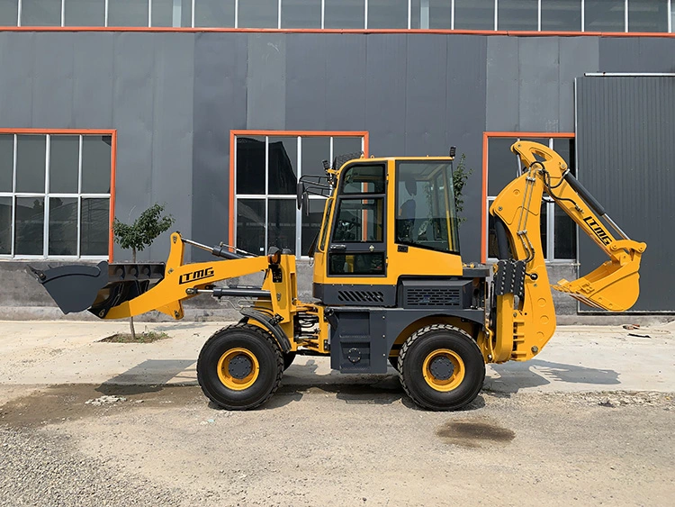 Backho Loader 1600kg 1.6 Ton 2.5 Ton Backhoe Wheel Loader Excavator Wit Luxury Cabin Various Attachments Articulated Type for Sale