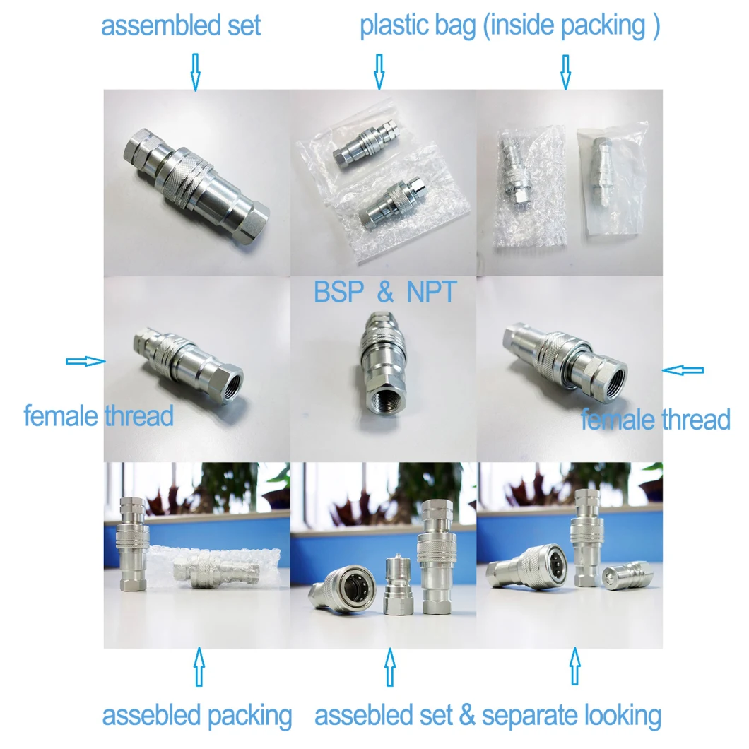 Naiwo Double Shut off Type Quick Couplings Couplers ISO 7241A