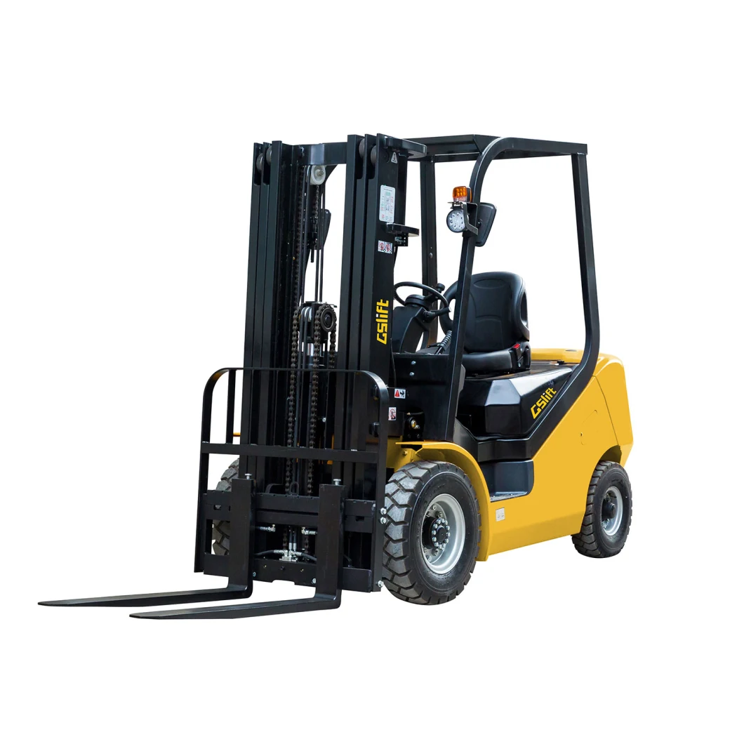 New Diesel Convert to Lithium Battery Electric Forklift 2.5 Ton Load Capacity