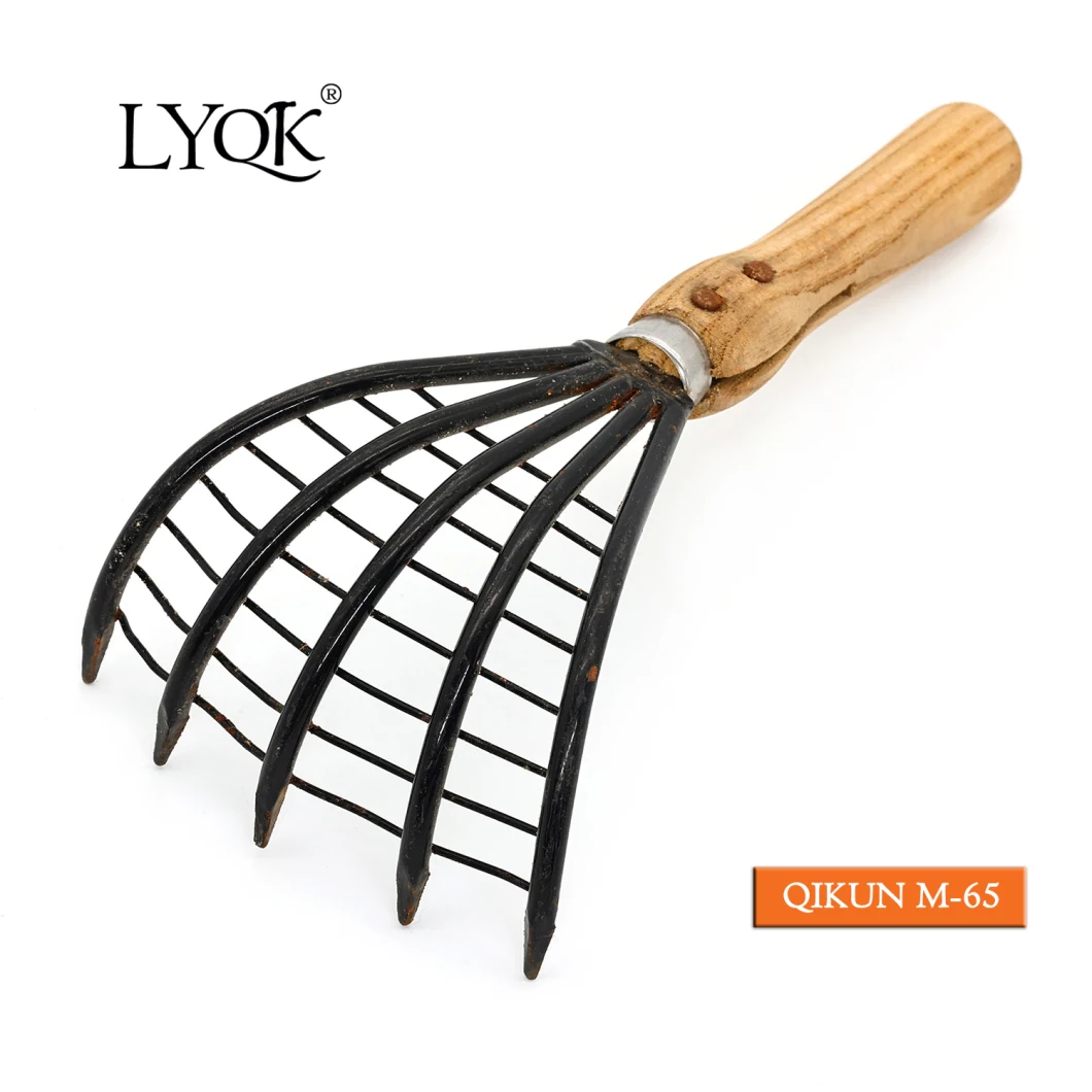 M-65 Agricultural Tool Garden Tool Farming Tool Manual Drop Forged Steel Rake with Sharped End