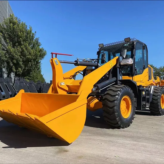 무거운 목재를 위한 새로운 디자인, 목재 그래버, 제설 블레이드, 전면에 스위퍼가 있는 고품질 다기능 미니 휠 로더