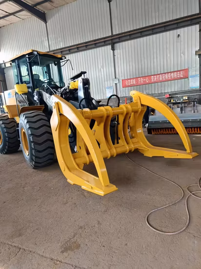 5톤 휠 로더 로그 그랩 부착물 판매