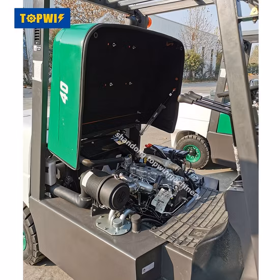 중국 디젤 유압 소형 지게차, 2ton, 2.5ton, 3ton 디젤 LPG 지게차, 고품질 가스 미니 지게차가 장착된 4륜 지게차, 팔레트 트럭, 가스 지게차