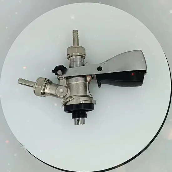 맥주 분배 시스템 홈브류 케그 커플러(압력 완화 밸브가 있는 D형)